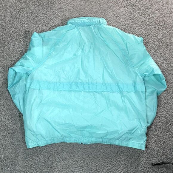 Vintage Pacific Trail Jacket Women's Winbreaker Full Zip Mock Neck 80s 90s XL - Picture 6 of 7